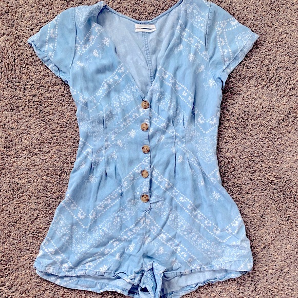 Denim romper - Picture 1 of 3